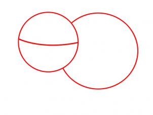 第一步：大象簡(jiǎn)筆畫(huà)畫(huà)法步驟