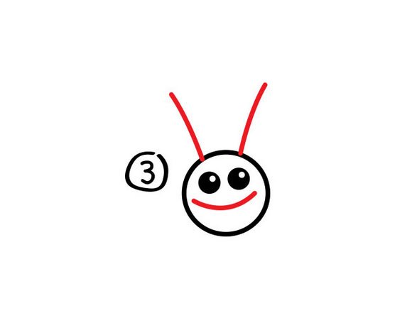 第三步：蝸牛簡(jiǎn)筆畫法步驟