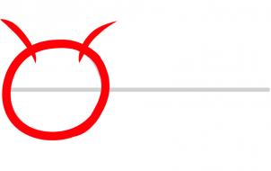 第二步：毛毛蟲(chóng)簡(jiǎn)筆畫(huà)法步驟