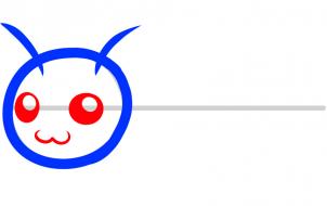第三步：毛毛蟲(chóng)簡(jiǎn)筆畫(huà)法步驟