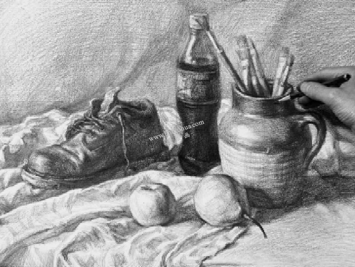 素描的靜物寫生步驟 08