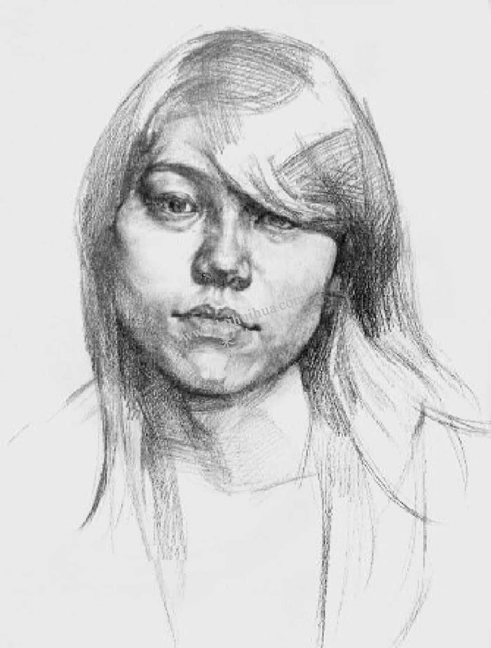 素描頭像寫生步驟3
