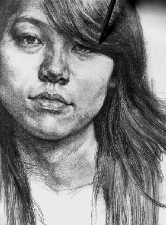 素描頭像寫生步驟8