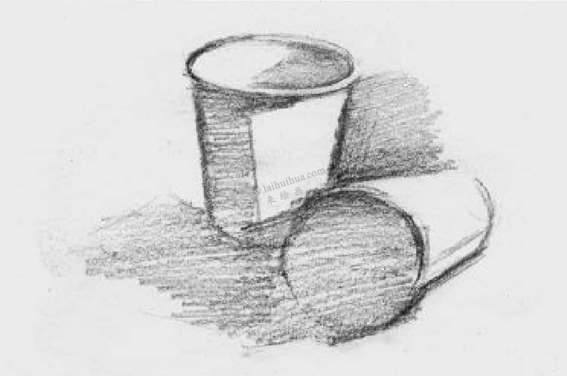 素描紙杯 步驟三
