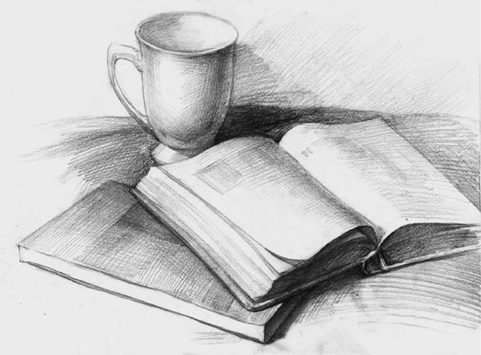 書(shū)本的素描畫(huà)法（一）