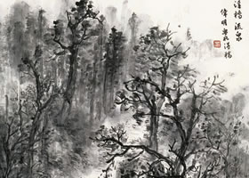 《溪橋流泉》國(guó)畫(huà)欣賞