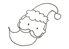 卡通圣誕老人畫法