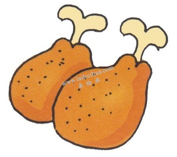卡通雞腿的畫法