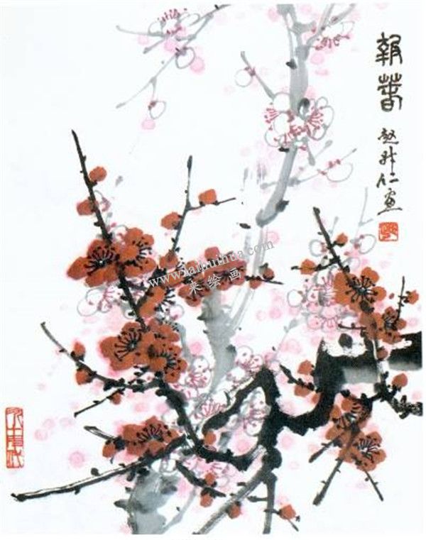 國(guó)畫(huà)梅花圖的圈點(diǎn)技法