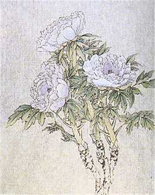 牡丹國畫第六步畫法