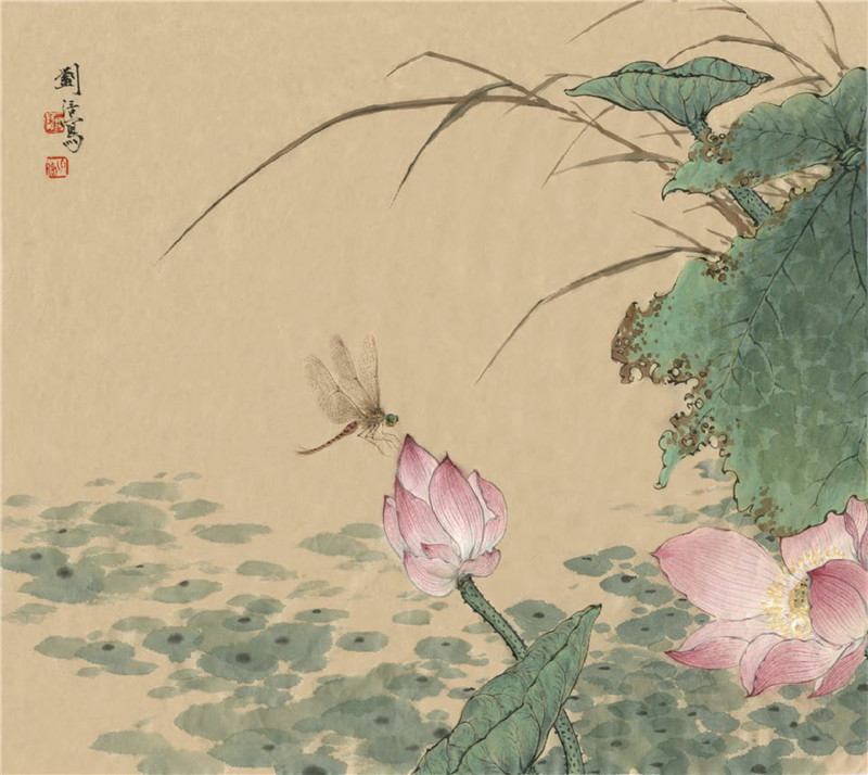 荷花國(guó)畫(huà)畫(huà)法