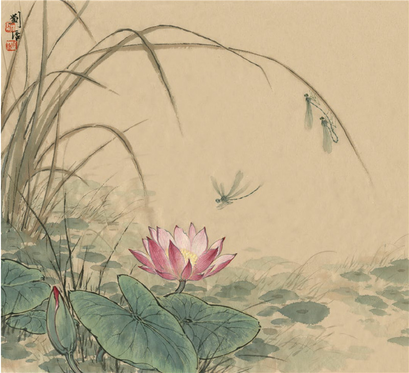 睡蓮國(guó)畫(huà)畫(huà)法范例