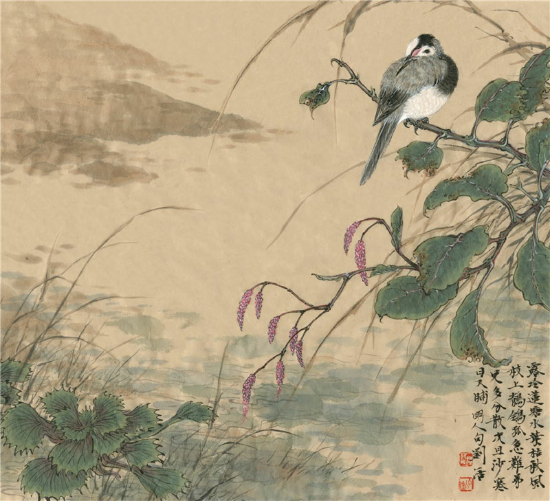 菱花的國(guó)畫畫法