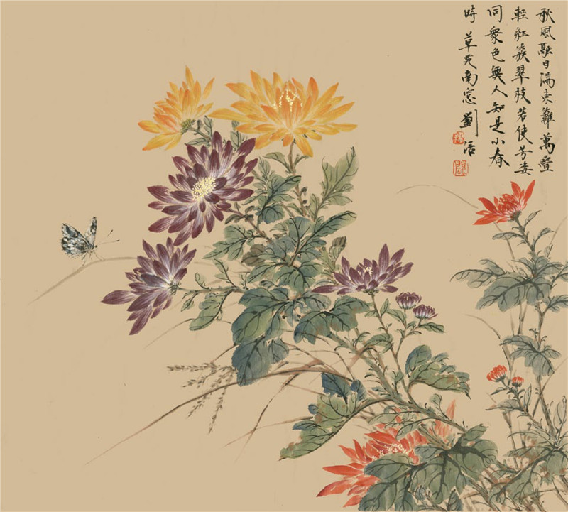 菊花的國畫畫法