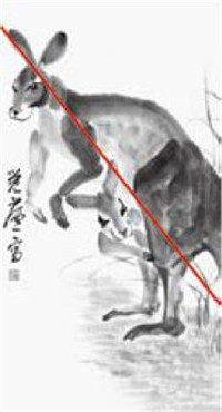 袋鼠的國畫畫法  小貼士