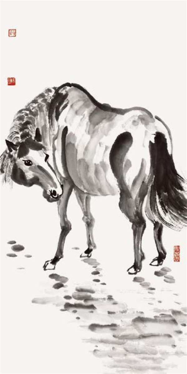 馬的國畫畫法步驟