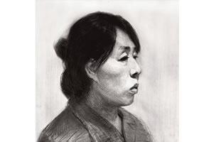 素描中年女性頭像的繪畫步驟解析