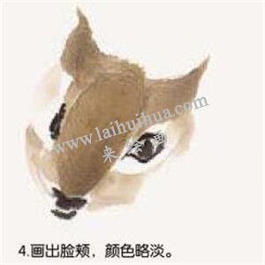 松鼠的國畫畫法 步驟四