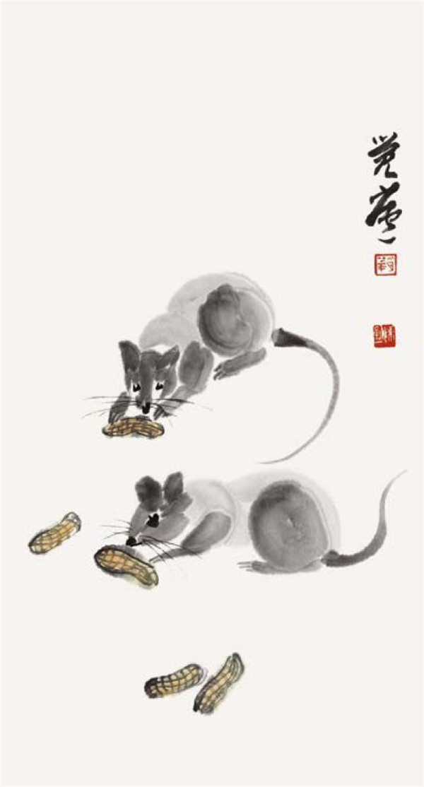 老鼠的國(guó)畫(huà)畫(huà)法步驟