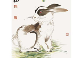 兔子的國畫畫法