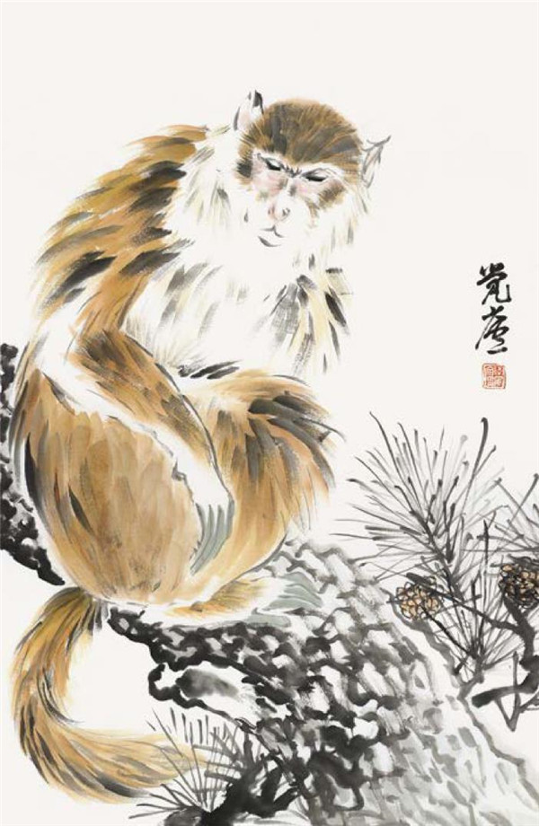 猴子的國畫畫法步驟