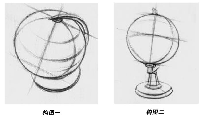 素描地球儀的畫法步驟