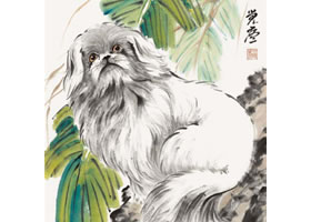哈巴狗的國畫畫法步驟