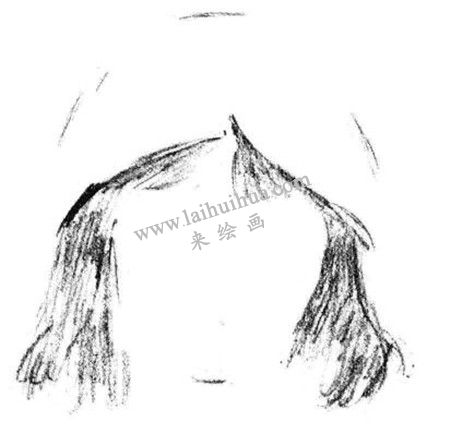 素描戴帽子的小女孩畫法步驟 一