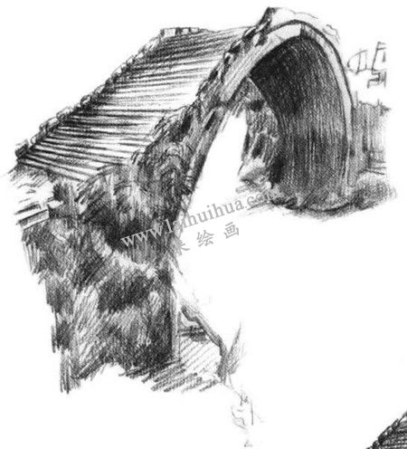 小橋的素描方法步驟 三
