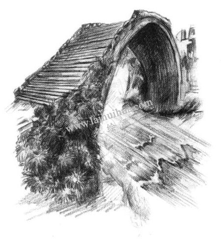 小橋的素描方法步驟 六