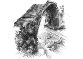 小橋的素描方法步驟