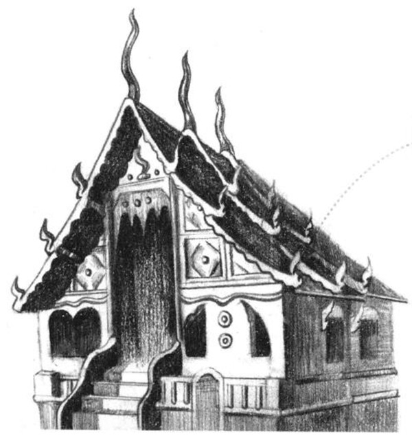 寺廟的素描繪畫方法步驟