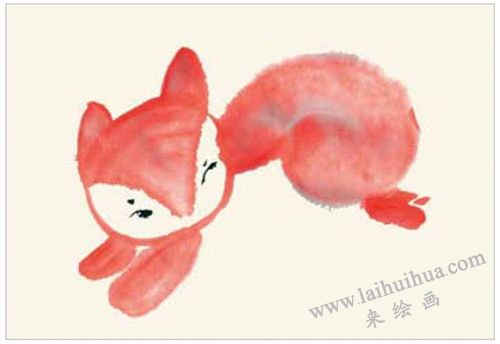 小狐貍的國(guó)畫畫法 步驟二
