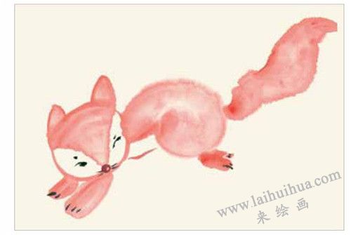 小狐貍的國(guó)畫畫法  步驟三