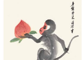 小猴祝壽國(guó)畫(huà)畫(huà)法