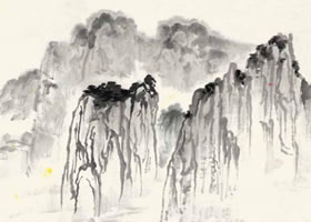 連綿的山巒國(guó)畫(huà)畫(huà)法