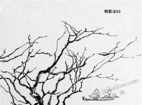 倒影法畫法步驟 三