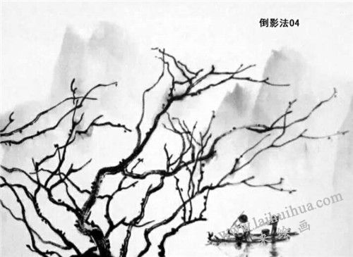倒影法畫法步驟 四