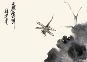 荷花與蜻蜓的國(guó)畫畫法