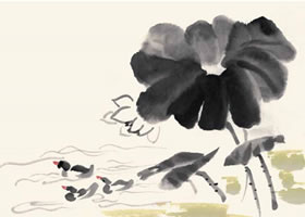 小鴨子的國畫畫法