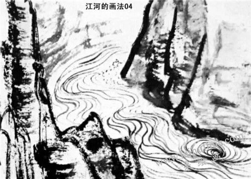 江河的畫法步驟 四