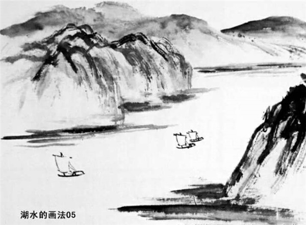 湖水的畫法步驟