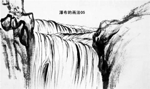 瀑布的畫(huà)法步驟 五