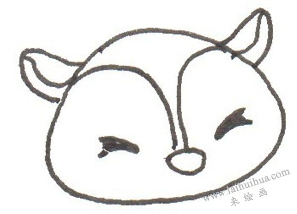 松鼠頭部畫(huà)法
