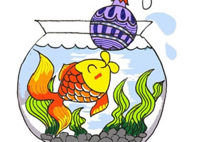 小金魚卡通畫