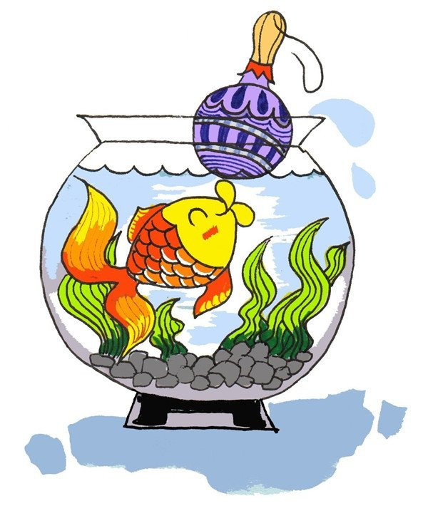小金魚卡通畫