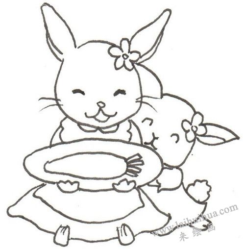 兔寶寶的身體  畫(huà)法