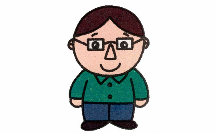爸爸簡筆畫