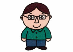 爸爸簡筆畫
