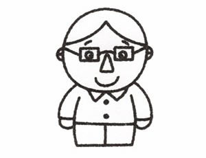 爸爸簡筆畫畫法步驟四